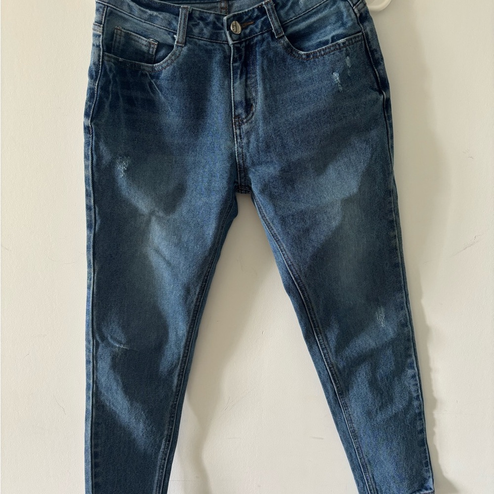 HStyle Korean Blue Denim Jeans